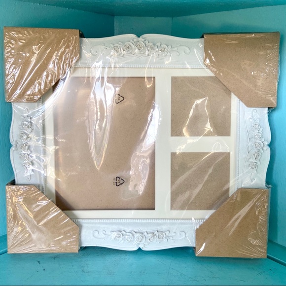 Other - Ornate Wedding Roses Picture Frame with Photo Mat